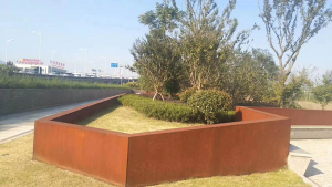 万柏林耐候钢挡土墙